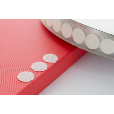 Klittenband pastilles 13 mm "Velcro®" (1500 st./rol) zelfklevend | Lus 
